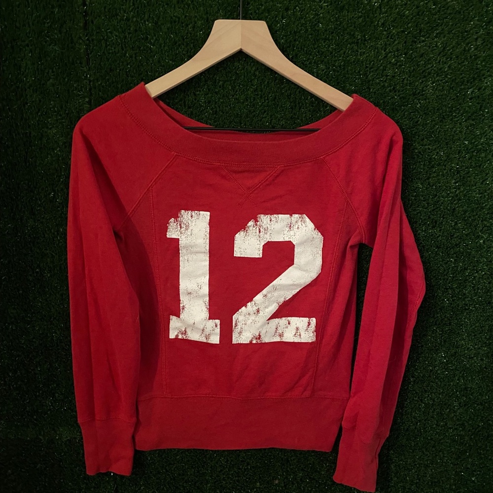 Planet Gold #12 Red Crewneck Sweatshirt